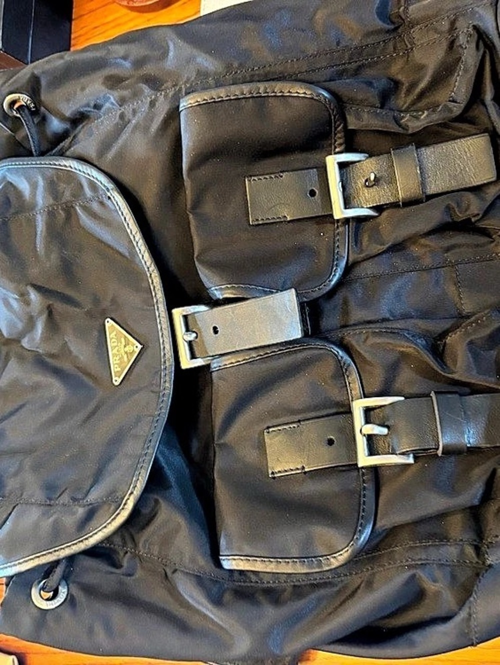 Prada Zainetto Vela Sport Nylon Backpack in Black
